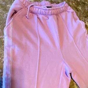 Ivy Park Adidas purple Terry sweatpants, small NWOT. Aug 2021 merch launch